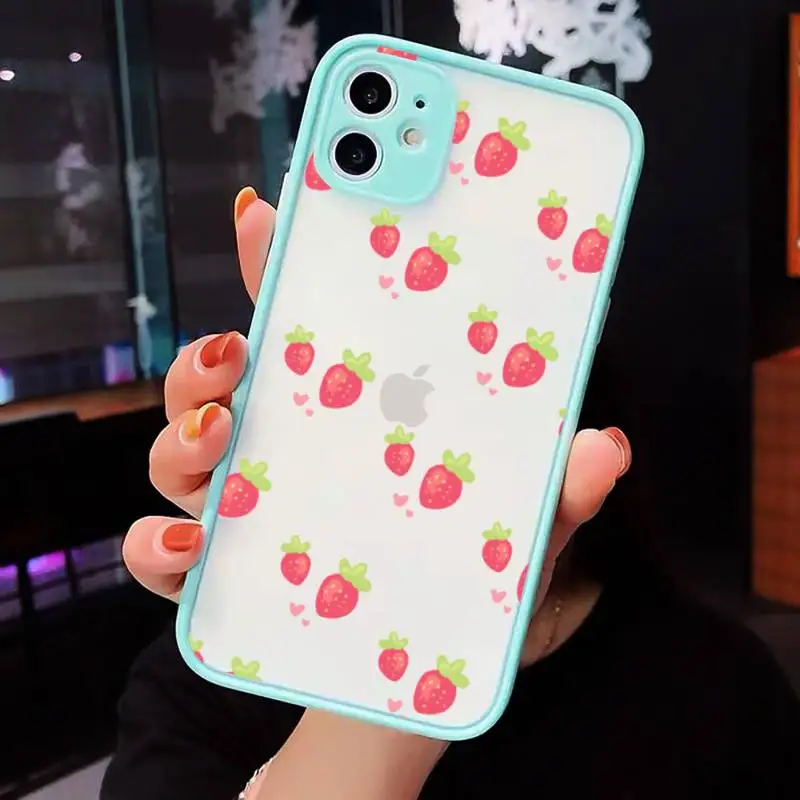 Pink strawberry fruit Phone Cases matte transparent For iphone 7 8 11 12 plus mini x xs xr pro max cover
Pink strawberry fruit Phone Cases matte transparent For iphone 7 8 11 12 plus mini x xs xr pro max cover