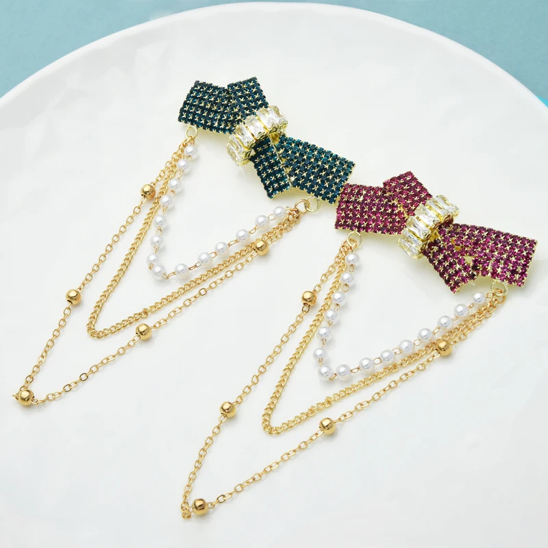 Wuli&baby Rhinestone Bowknot Tassel Brooches For Women Unisex 2-color Beauty Flower Party Office Brooch Pins Gifts
Wuli&baby Rhinestone Bowknot Tassel Brooches For Women Unisex 2-color Beauty Flower Party Office Brooch Pins Gifts