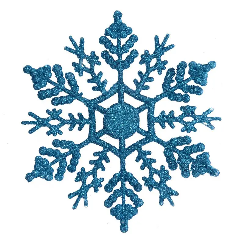 12 Pcs Glitter Snowflake Christmas Ornaments Xmas Tree Hanging Decoration Blue
12 Pcs Glitter Snowflake Christmas Ornaments Xmas Tree Hanging Decoration Blue