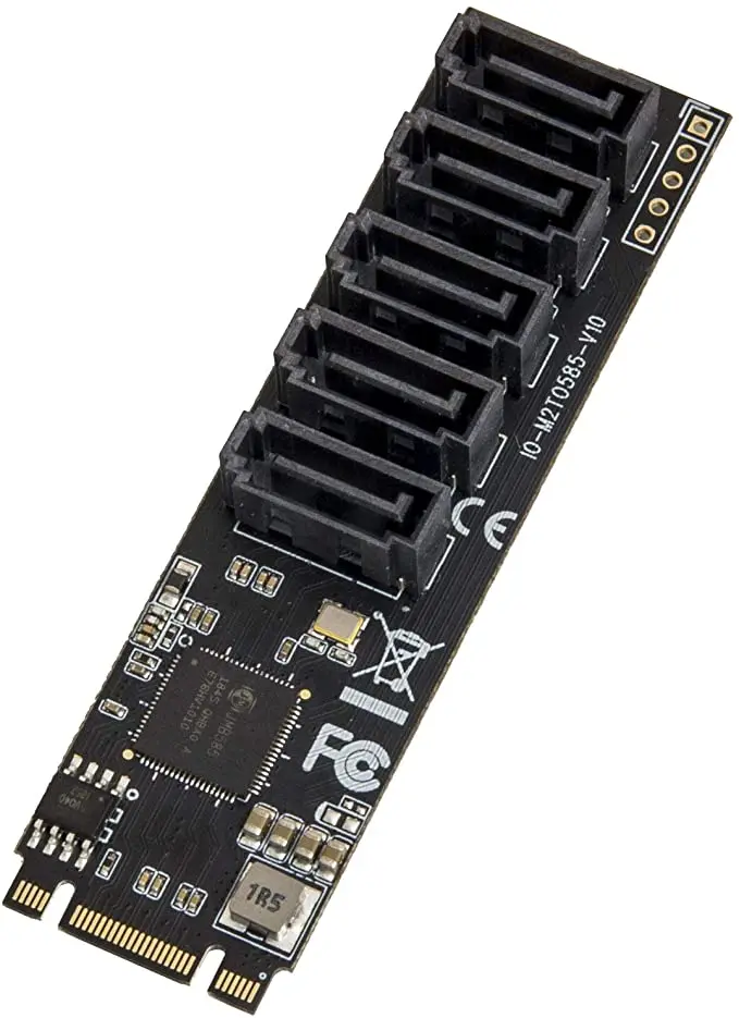 IO-M2F585-5I M2 to SATA3 expansion card M.2 NVME solid state hard drive 5-port free drive
IO-M2F585-5I M2 to SATA3 expansion card M.2 NVME solid state hard drive 5-port free drive