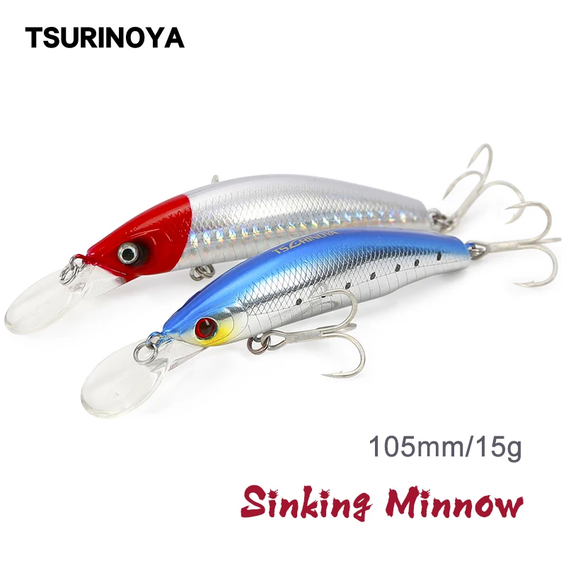 TSURINOYA Fishing Lure DW13 Sinking Minnow Jerkbait Wobbler 90mm 15g Artificial Minnow Hard Bait Seabass Pike Lure Pesca Isca
TSURINOYA Fishing Lure DW13 Sinking Minnow Jerkbait Wobbler 90mm 15g Artificial Minnow Hard Bait Seabass Pike Lure Pesca Isca