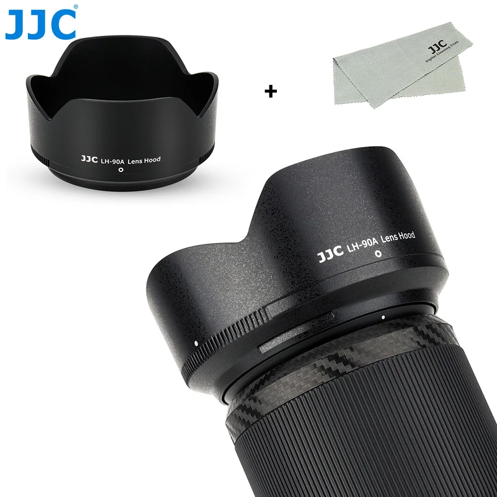 

JJC Reversible Lens Hood Shade for Nikon NIKKOR Z DX 50-250mm f/4.5-6.3 VR Lens on Nikon Z50 Replaces Nikon HB-90A Lens Hood