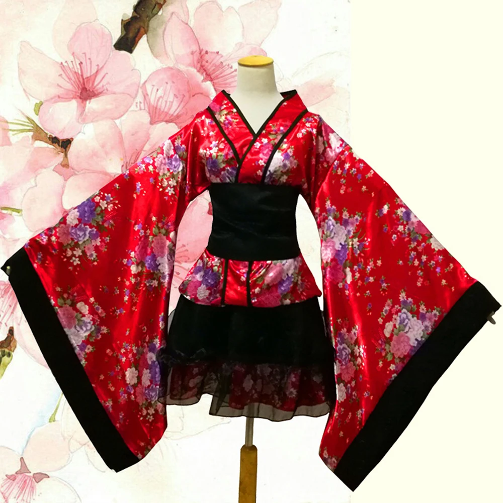 Lolita Kimono Girls Cosplay Maid Costume Elegant Women Fashion Printing Teenager Dance Kimono Girl Japan Cultural Festival Dress 
Lolita Kimono Girls Cosplay Maid Costume Elegant Women Fashion Printing Teenager Dance Kimono Girl Japan Cultural Festival Dress