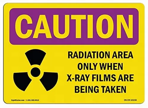 Caution Radiation Sign - Radiation Area Only When X-Ray with Symbol Notice Sign Safety 12x16 Tin Metal Signs
Caution Radiation Sign - Radiation Area Only When X-Ray with Symbol Notice Sign Safety 12x16 Tin Metal Signs