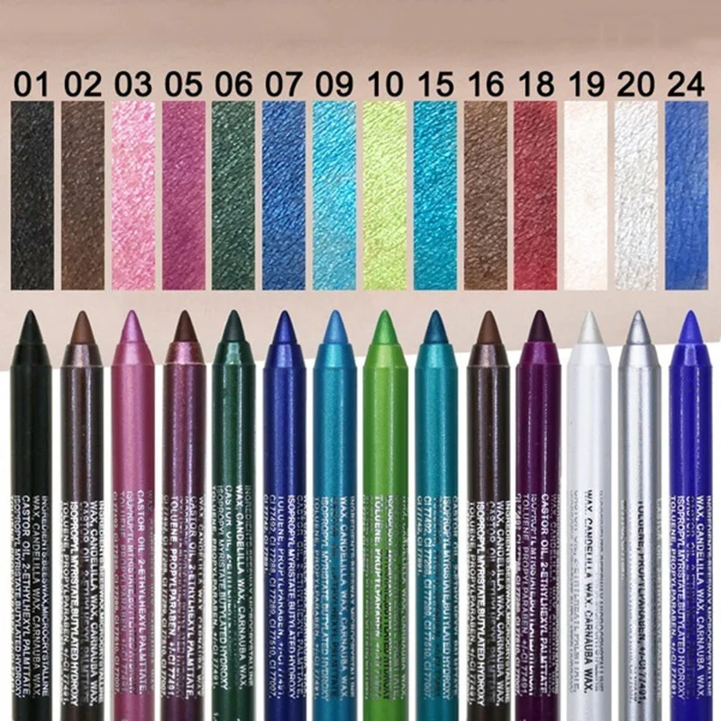 14 Color Long-lasting Eyeliner Pencil Waterproof Pigment Green Brown eyeliner Pen Women Fashion Color Eye Makeup Cosmetics
14 Color Long-lasting Eyeliner Pencil Waterproof Pigment Green Brown eyeliner Pen Women Fashion Color Eye Makeup Cosmetics