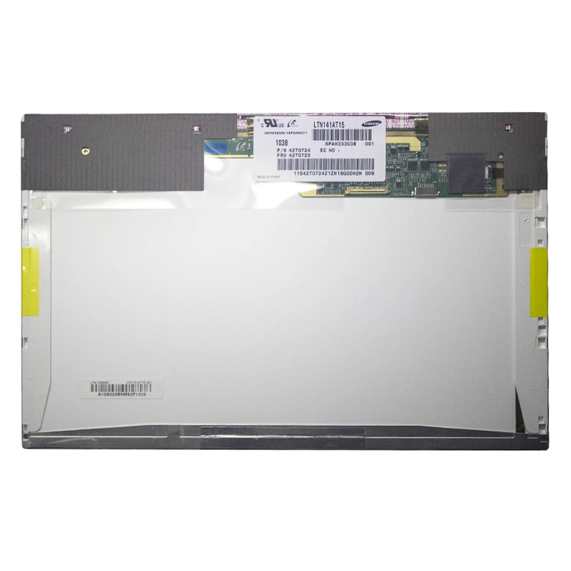 14.1" Laptop Screen LTN141AT15-001/LP141WX5-TLP3/N141I6-L03/B141EW05 V.4 for Lenovo Thinkpad E46L E46A T410 LCD Panel 40Pin LVDS
14.1" Laptop Screen LTN141AT15-001/LP141WX5-TLP3/N141I6-L03/B141EW05 V.4 for Lenovo Thinkpad E46L E46A T410 LCD Panel 40Pin LVDS