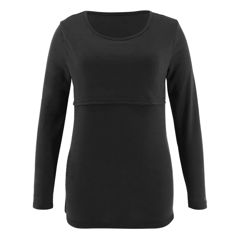 New Pregnant Women's Long Sleeve Big Round Neck Four Seasons Bottom Lactation T-shirt Pure Cotton Skin Friendly Multi Color
New Pregnant Women's Long Sleeve Big Round Neck Four Seasons Bottom Lactation T-shirt Pure Cotton Skin Friendly Multi Color