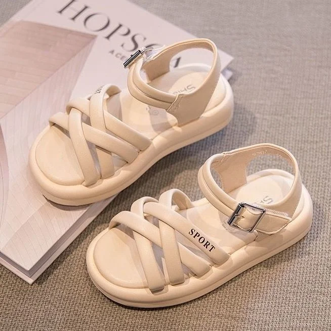 Soft Non-slip Sandals Footwear Kids shoes For Children's Girl's leather shoes Children Dance shoe performance Black Girls Flats
Soft Non-slip Sandals Footwear Kids shoes For Children's Girl's leather shoes Children Dance shoe performance Black Girls Flats