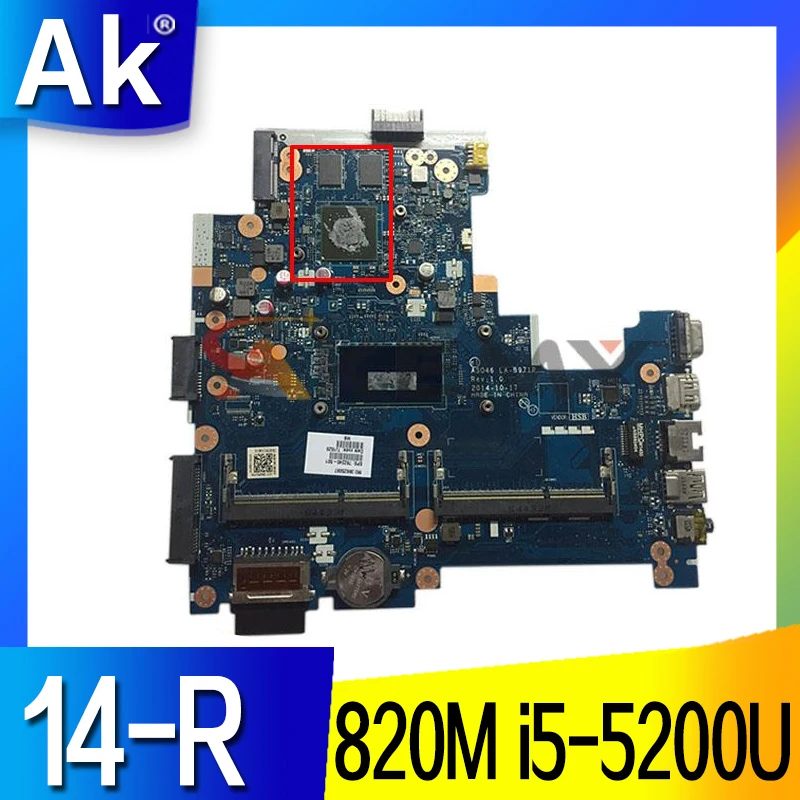 762240-501 762240-001 762240-601 w 820M/2GB GPU i5-5200U CPU LA-B971P for HP 14-R Series 240 G3 NoteBook PC Laptop Motherboard
762240-501 762240-001 762240-601 w 820M/2GB GPU i5-5200U CPU LA-B971P for HP 14-R Series 240 G3 NoteBook PC Laptop Motherboard