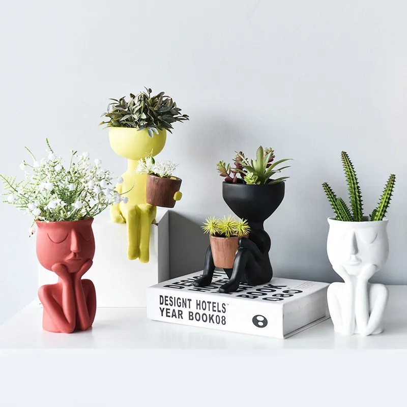 Character Portrait Flower Pot Resin Succulents Plant Pot Abstract Human Face Flower Pot Home Desktop Vase Micro Landscape Decor
Character Portrait Flower Pot Resin Succulents Plant Pot Abstract Human Face Flower Pot Home Desktop Vase Micro Landscape Decor