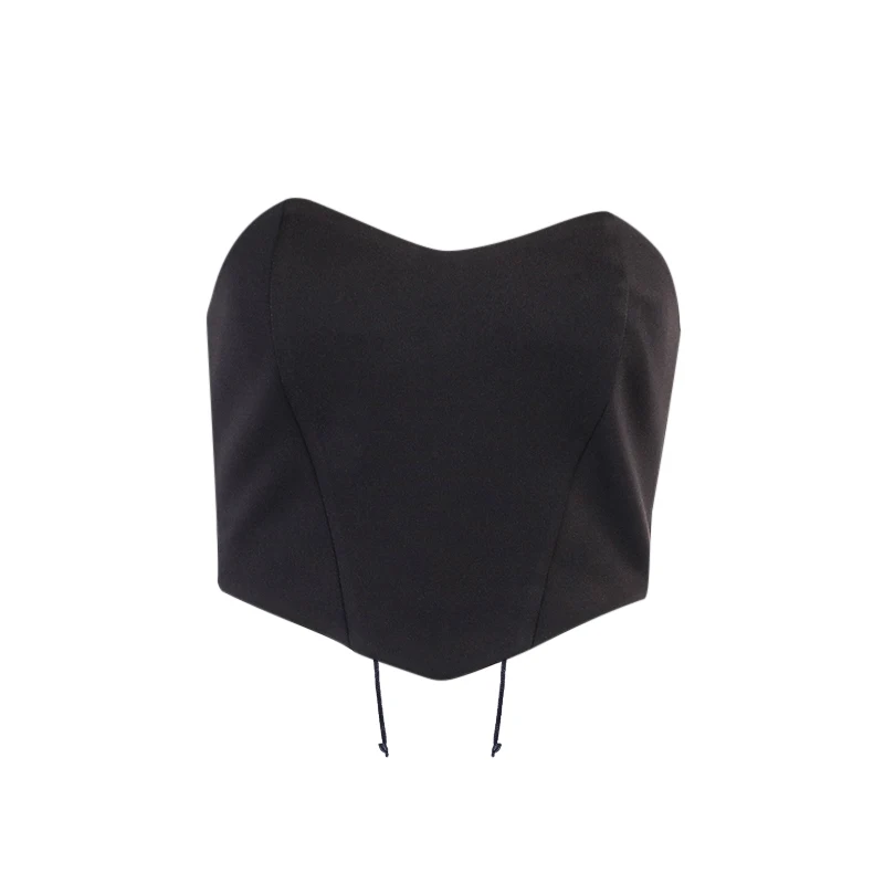 Beyouare Women Sexy Breast Wrap Tank Crop Top Sleeveless Backless Bandage Hollow Out Skinny Vest 2021 Summer Solid Fashion Tops 
Beyouare Women Sexy Breast Wrap Tank Crop Top Sleeveless Backless Bandage Hollow Out Skinny Vest 2021 Summer Solid Fashion Tops