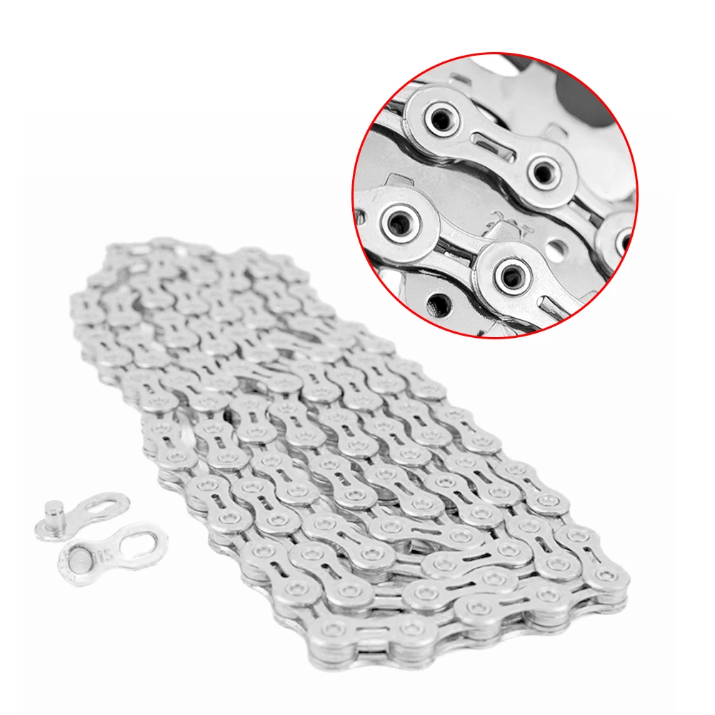 Sports 10 11 speed Bicycle chain silver half hollow bike chain mountain road bike full hollow chains ultralight 116L
Sports 10 11 speed Bicycle chain silver half hollow bike chain mountain road bike full hollow chains ultralight 116L