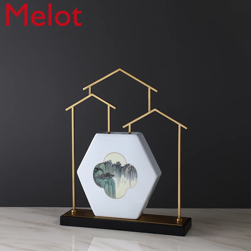 New Chinese Style Simple Ceramic Vase Decoration Living Room Large Mouth Plug Dried Flower Living Room Hallway Soft Ornaments
New Chinese Style Simple Ceramic Vase Decoration Living Room Large Mouth Plug Dried Flower Living Room Hallway Soft Ornaments