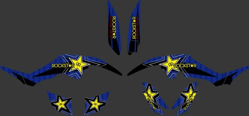

0337 Star New Style DECALS STICKERS Graphics Sticker Kits FIT for Yamaha RAPTOR 350 ATV Raptor350