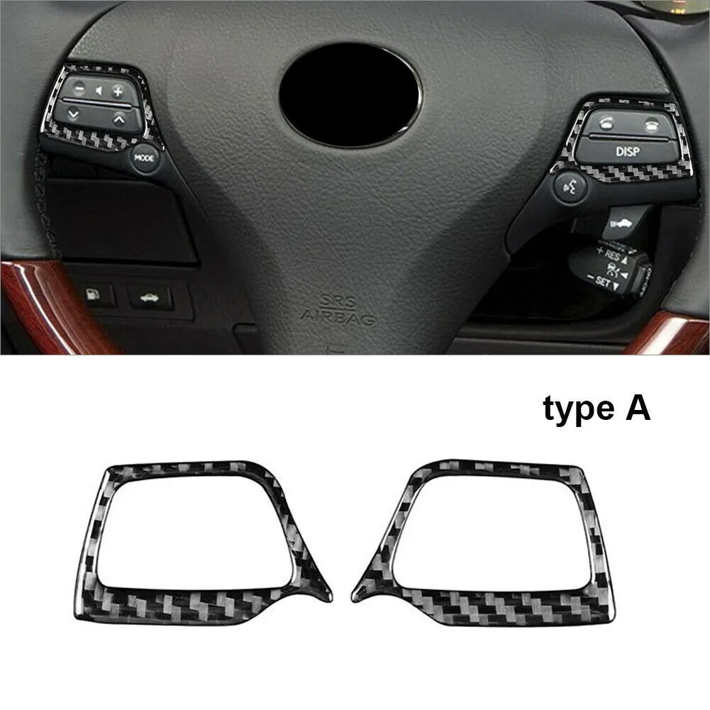 2Pcs Carbon Fiber Steering Wheel Button Cover Trim For Lexus GS 2006-2011 Type A Car Steering Wheel Sticker
2Pcs Carbon Fiber Steering Wheel Button Cover Trim For Lexus GS 2006-2011 Type A Car Steering Wheel Sticker