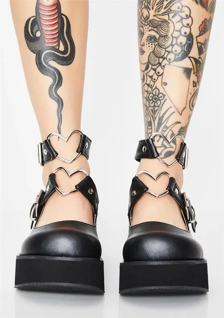 Dropship Student Shoes College Girl Lolita Loafers Women Creepers Cosplay Jk Flats Pu Leather Heart-Shaped Platform Goth Punk
Dropship Student Shoes College Girl Lolita Loafers Women Creepers Cosplay Jk Flats Pu Leather Heart-Shaped Platform Goth Punk