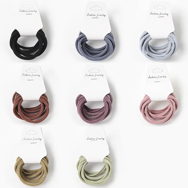 6Pcs/Set Simple High Elastic Hair bands Girls rubber Band Simple Hair Ties Headwear Solid Color Hairbands Women Hair Accessories
6Pcs/Set Simple High Elastic Hair bands Girls rubber Band Simple Hair Ties Headwear Solid Color Hairbands Women Hair Accessories