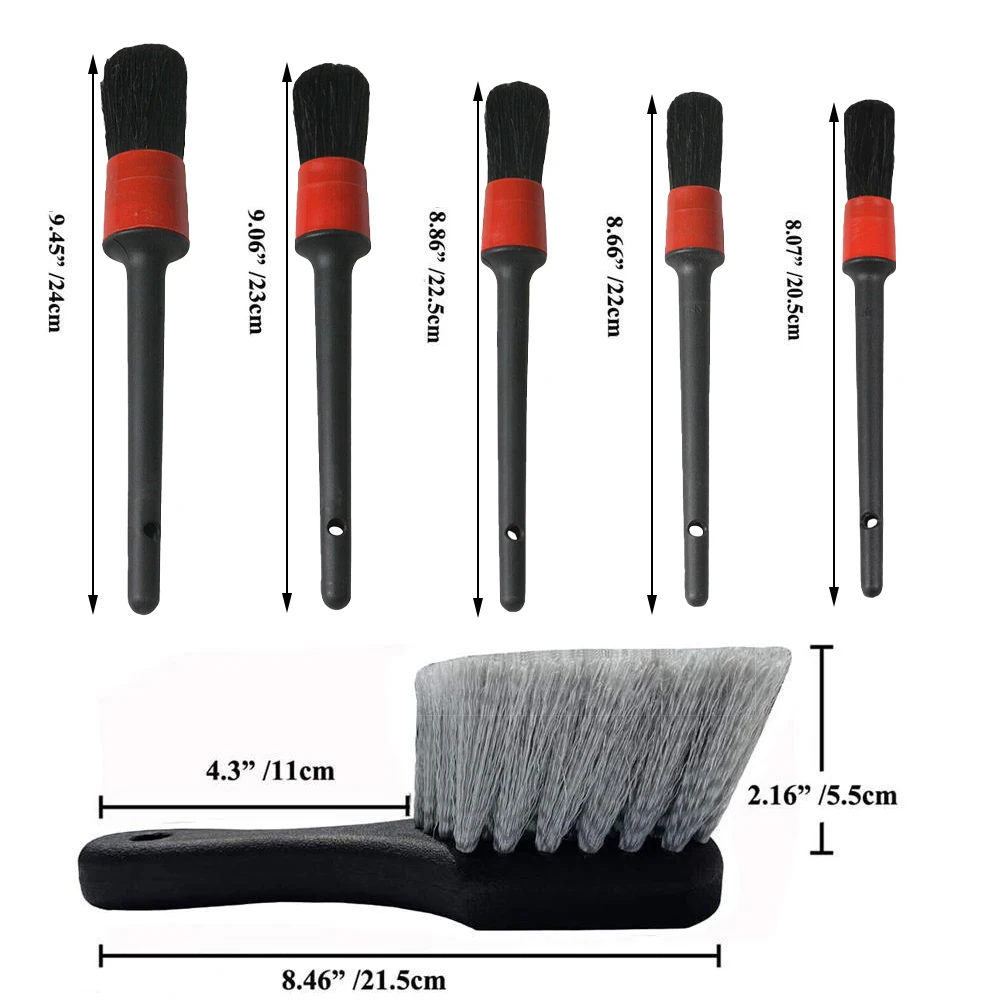 7pcs Wheel Tire Brush Car Detailing Kit Soft Wheel Brush Car Wash Kit Automobile Tire Brush Car Washing Cleaning Car Accessories
7pcs Wheel Tire Brush Car Detailing Kit Soft Wheel Brush Car Wash Kit Automobile Tire Brush Car Washing Cleaning Car Accessories