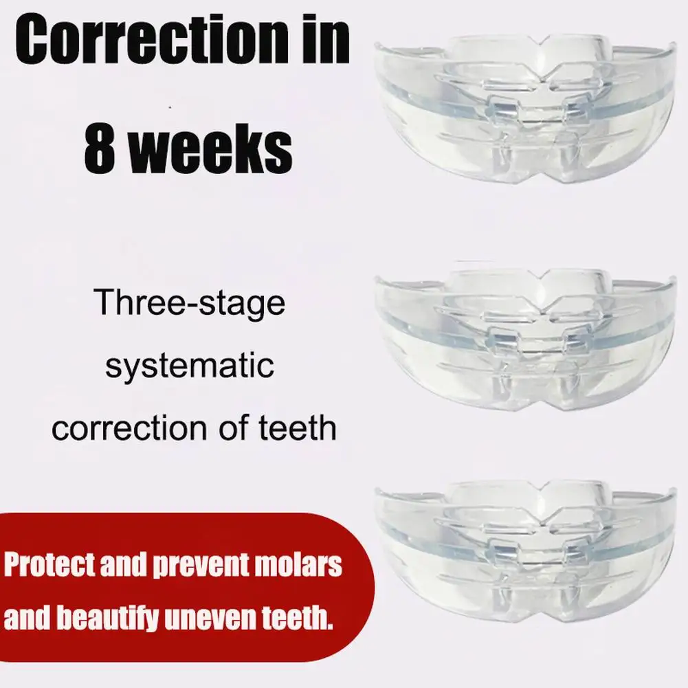 Three Stages Silicone Tooth Invisible Orthodontic Set Dental Appliance Teeth Retainer Mouth Guard Braces Tooth Tray
Three Stages Silicone Tooth Invisible Orthodontic Set Dental Appliance Teeth Retainer Mouth Guard Braces Tooth Tray