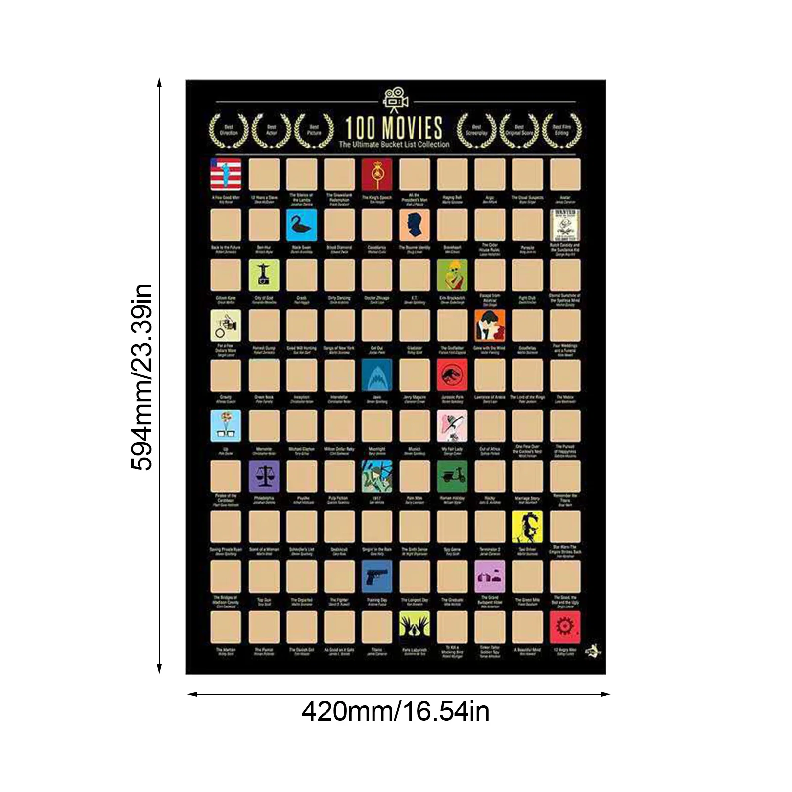100 Animated Movies Scratch Off Poster Bucket List Wall Poster Must-See Top 100 Anime Scratch Off Poster For Home Decoration
100 Animated Movies Scratch Off Poster Bucket List Wall Poster Must-See Top 100 Anime Scratch Off Poster For Home Decoration