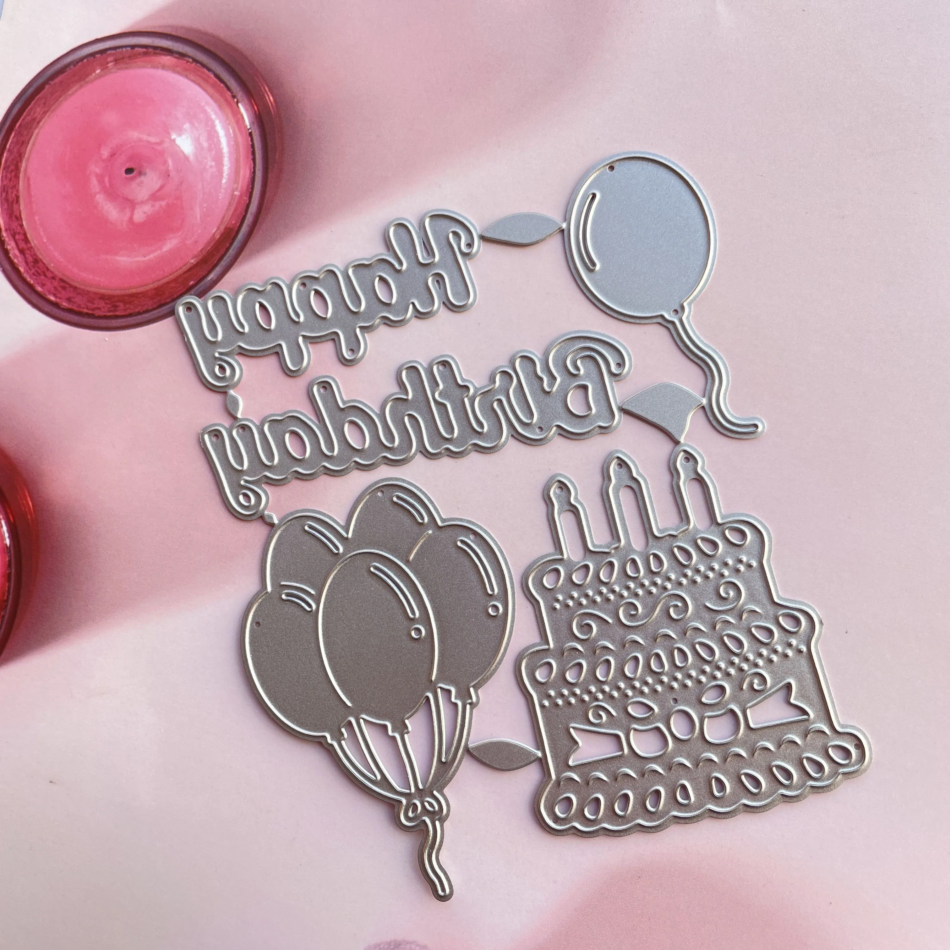 Happy Birthday Balloon Cake Candle Metal Cutting Dies ,for Make DIY Scrapbook Album Birthday Paper Cut Die
Happy Birthday Balloon Cake Candle Metal Cutting Dies ,for Make DIY Scrapbook Album Birthday Paper Cut Die