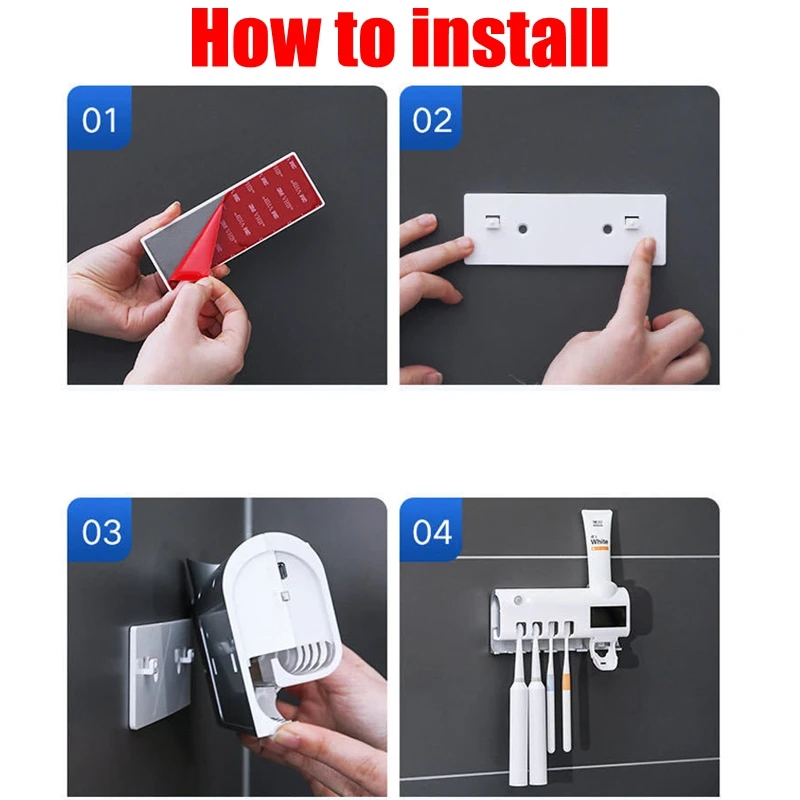 Multi-function Storage Holder USB ChargeToothbrush Holder Toothpaste Dispenser Solar Energy Bathroom Toothbrush Storage Box
Multi-function Storage Holder USB ChargeToothbrush Holder Toothpaste Dispenser Solar Energy Bathroom Toothbrush Storage Box