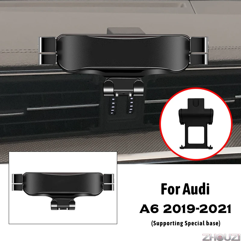 Car Mobile Phone Holder For Audi A6 2019-2021 Air Vent Outlet Clip Mounts Stand GPS Gravity Navigation Bracket Car Accessories
Car Mobile Phone Holder For Audi A6 2019-2021 Air Vent Outlet Clip Mounts Stand GPS Gravity Navigation Bracket Car Accessories