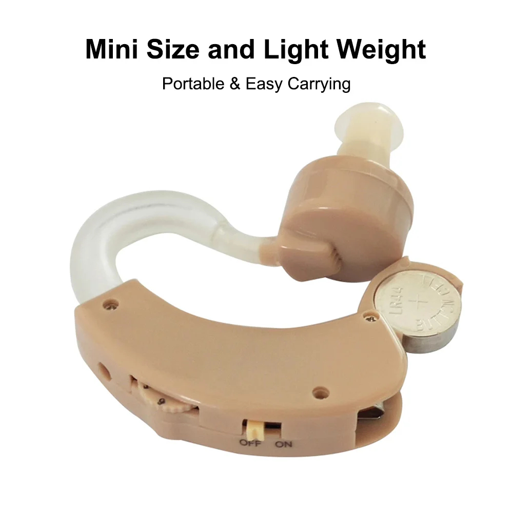 Mini Size Inner Ear Invisible Hearing Aid 6 Levels Volume Adjustable Aids Sound Amplifier Audiophone | Красота и здоровье