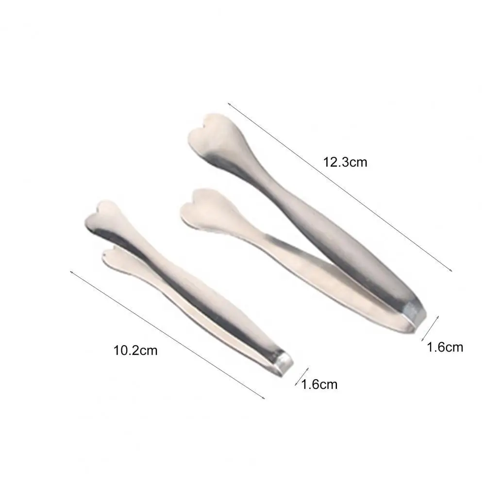 Non-slip Ice Cube Sugar Tongs Stainless Steel Heart-shaped Fruit Food Clip for Party
Non-slip Ice Cube Sugar Tongs Stainless Steel Heart-shaped Fruit Food Clip for Party