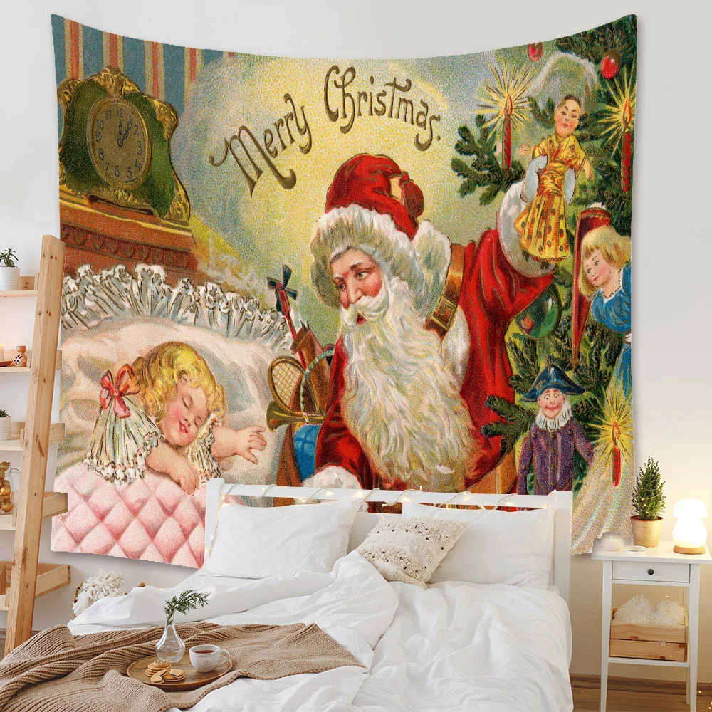 Christmas Tapestry Bohemian Room Wall Navid Decorative Blanket Background Kerst Decoratie
Christmas Tapestry Bohemian Room Wall Navid Decorative Blanket Background Kerst Decoratie
