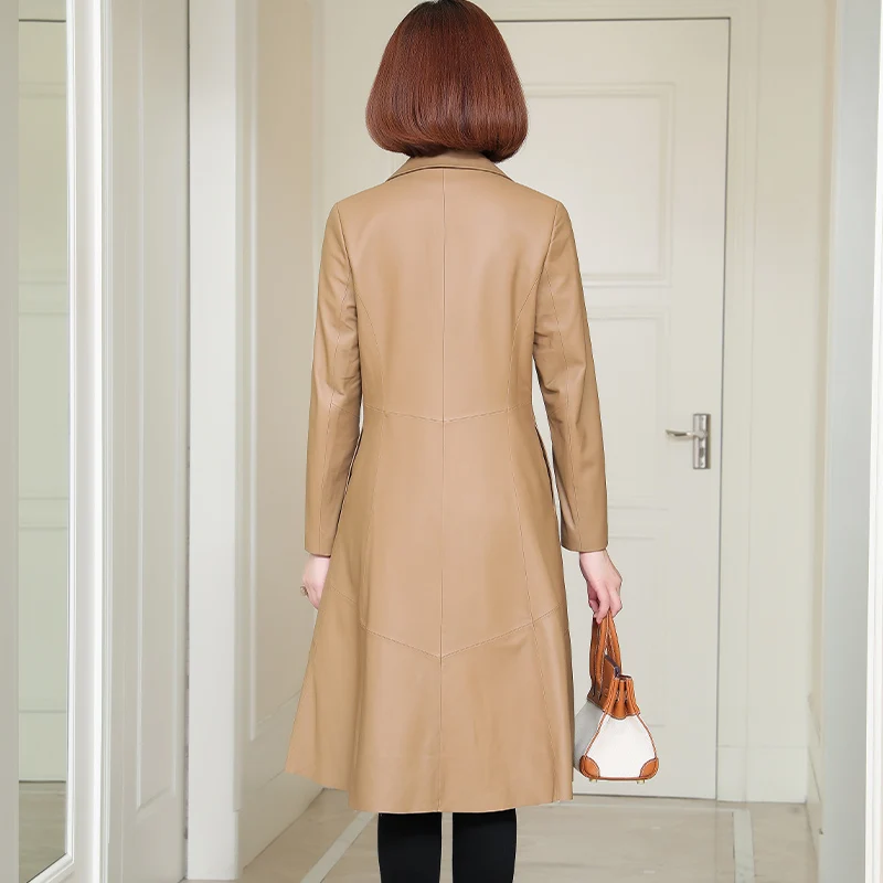 JCHB 2021 Women's genuine leather windbreaker new spring and autumn 40-year-old sheepskin windbreaker mid-length coat loose
JCHB 2021 Women's genuine leather windbreaker new spring and autumn 40-year-old sheepskin windbreaker mid-length coat loose