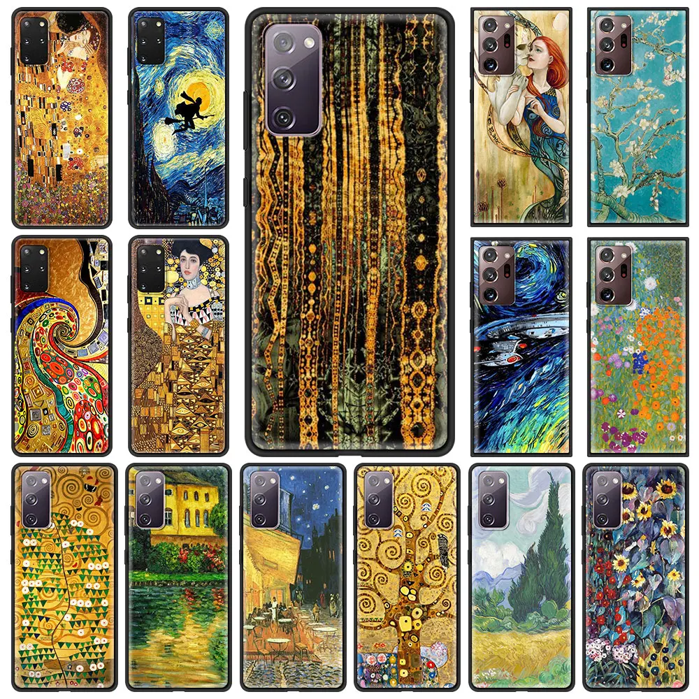 Starry Night Klimt Kiss Phone Case for Samsung Galaxy S21 S20 FE Note 20 Ultra S10 Lite S9 Plus S8 S10e Soft Cover Shell
Starry Night Klimt Kiss Phone Case for Samsung Galaxy S21 S20 FE Note 20 Ultra S10 Lite S9 Plus S8 S10e Soft Cover Shell