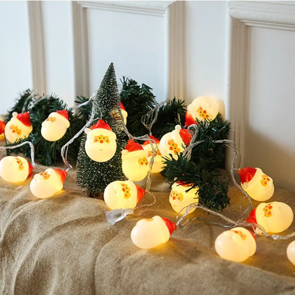 1 String LED Lamps Christmas Villages Light Cute Small Nice-looking Santa Claus Snowman Flashing Lamps LED String Light for Home
1 String LED Lamps Christmas Villages Light Cute Small Nice-looking Santa Claus Snowman Flashing Lamps LED String Light for Home