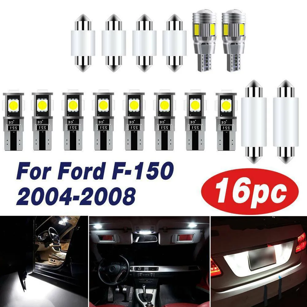 Автомобильные купольные огни T10 BA19S W5W для Ford F150 2004-2008, супер белые SMD светодиодный огни, комплект для внутреннего монтажа, 16 шт. пластин, фонар...
Автомобильные купольные огни T10 BA19S W5W для Ford F150 2004-2008, супер белые SMD светодиодный огни, комплект для внутреннего монтажа, 16 шт. пластин, фонар...