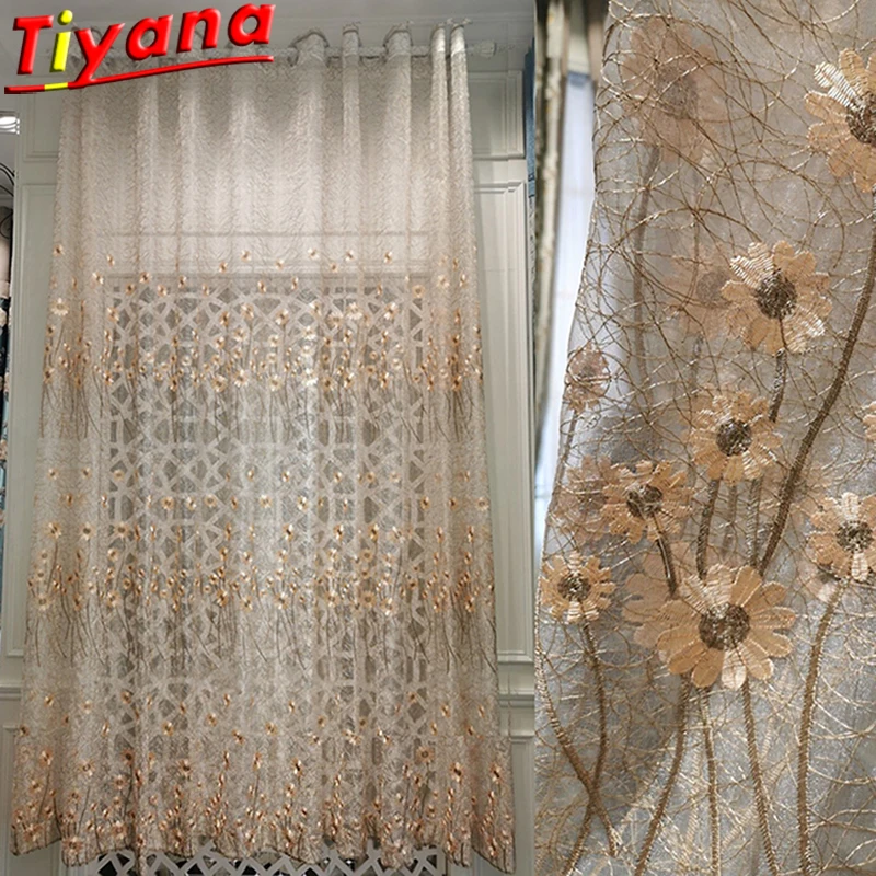 Luxury Flowers Bird's Nest Embroidered Curtains for Living Room Beige/Coffee Modern Art Tulle for Balcony Home Decoration#VT
Luxury Flowers Bird's Nest Embroidered Curtains for Living Room Beige/Coffee Modern Art Tulle for Balcony Home Decoration#VT