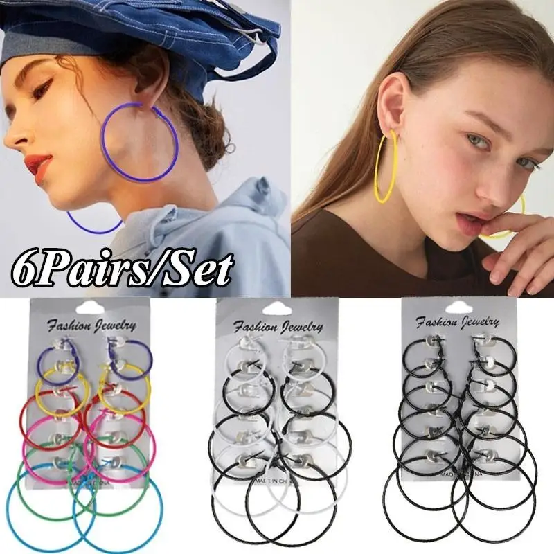 Sexy Earrings Big Circle Earrings Multicolor Earrings High Quality Multi Size Eardrop Women Earrings Bohemian Ear Accessories
Sexy Earrings Big Circle Earrings Multicolor Earrings High Quality Multi Size Eardrop Women Earrings Bohemian Ear Accessories