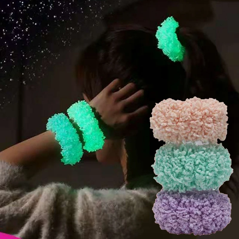Women Glow Scrunchie Elastic Hair Band Girls Hair Gum Luminous Ponytail Holder Bands Headwear Hair Accessories Headband
Women Glow Scrunchie Elastic Hair Band Girls Hair Gum Luminous Ponytail Holder Bands Headwear Hair Accessories Headband