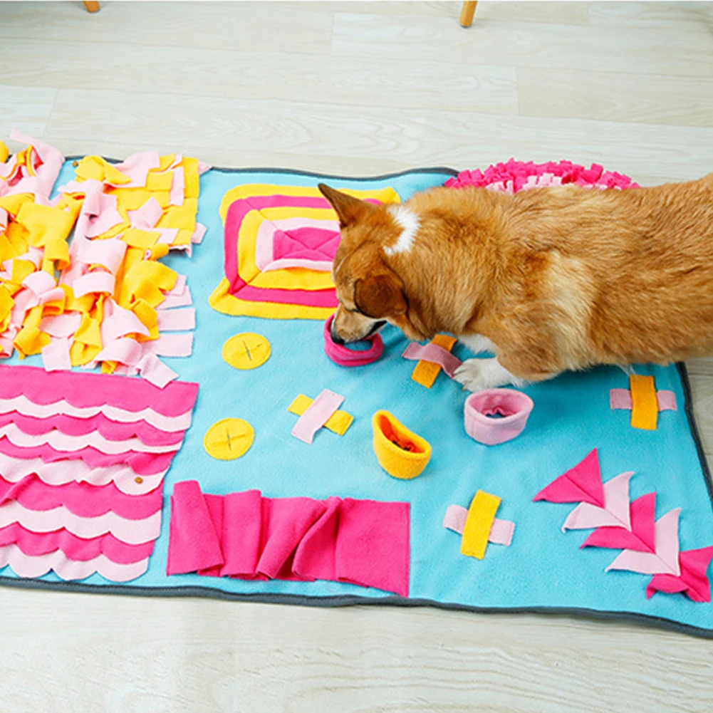 Pet Dog Snuffle Mat Pet Sniffing Training Blanket Detachable Fleece Pads Dog Mat Relieve Stress Nosework Puzzle Toy Pet Nose Pad
Pet Dog Snuffle Mat Pet Sniffing Training Blanket Detachable Fleece Pads Dog Mat Relieve Stress Nosework Puzzle Toy Pet Nose Pad