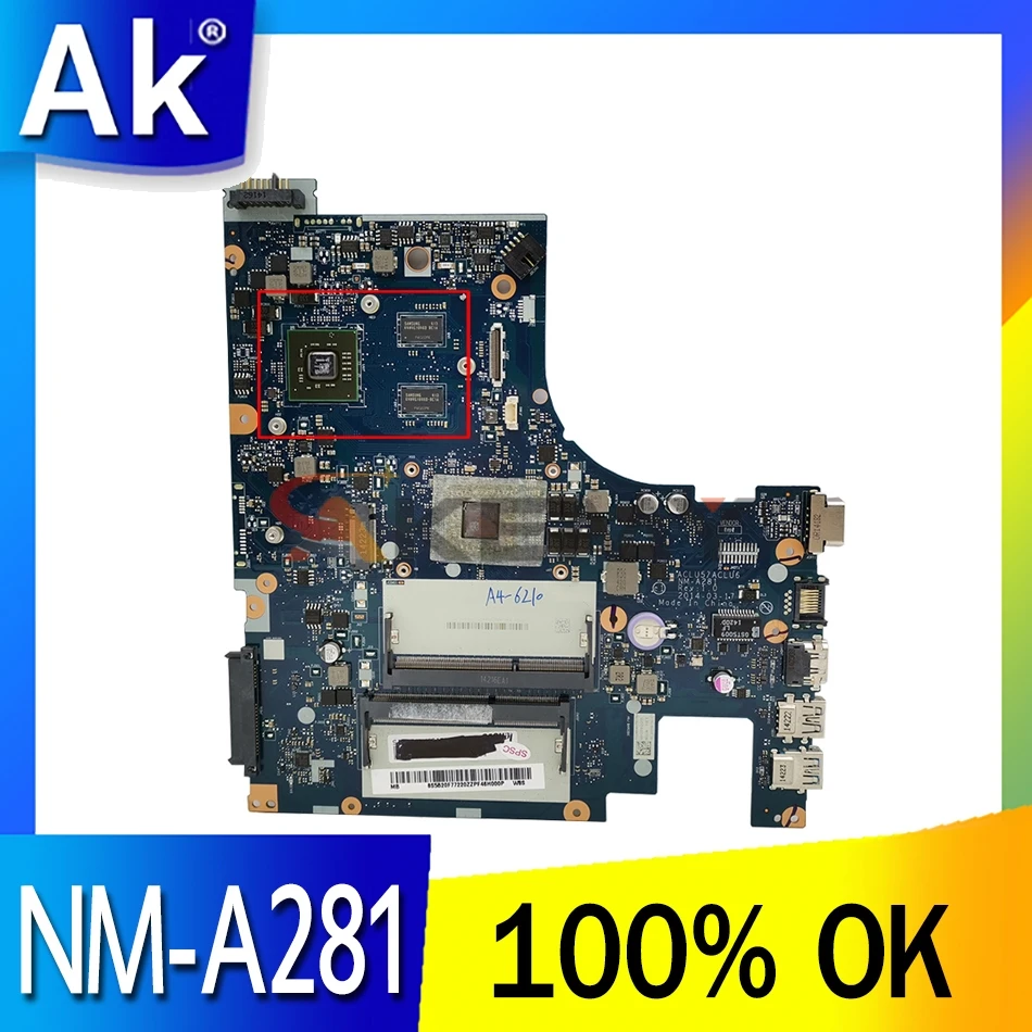 AVAILABLE NEW 100% ACLU5 / ACLU6 NM-A281 MAINBOARD MOTHERBOARD Fit For LENOVO G50-4 NOTEBOOK PC E1 CPU +WITH VIDEO CARD5
AVAILABLE NEW 100% ACLU5 / ACLU6 NM-A281 MAINBOARD MOTHERBOARD Fit For LENOVO G50-4 NOTEBOOK PC E1 CPU +WITH VIDEO CARD5