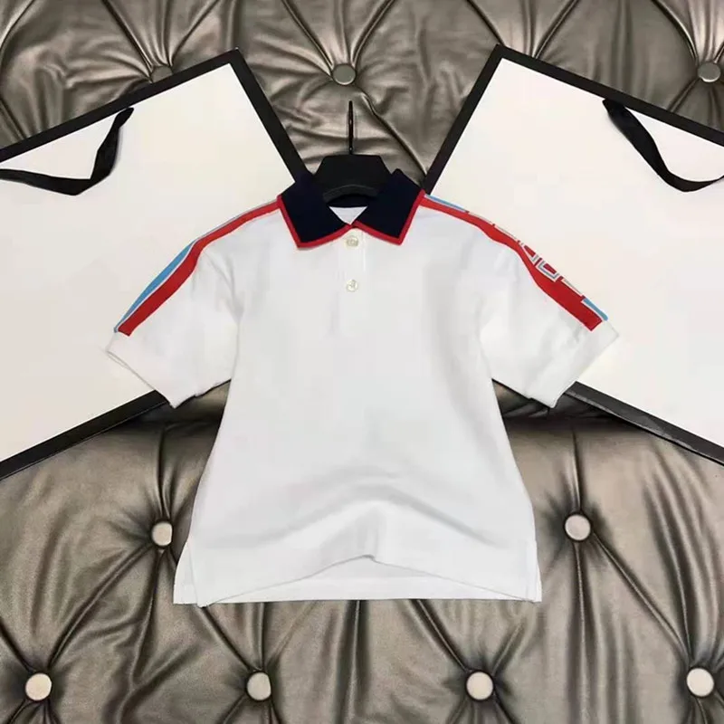 kids 2021 summer cotton Boy's white polo shirt 
kids 2021 summer cotton Boy's white polo shirt