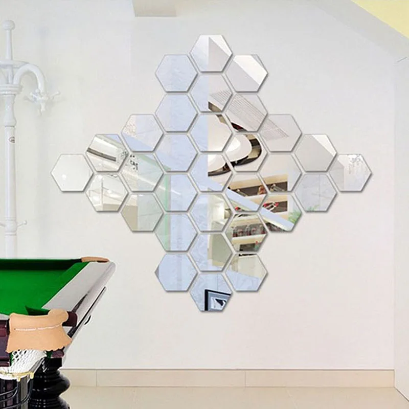 Acrylic Porch Aisle Decorative Mirror With Hexagonal Frame Anti-mildew Mirror Moisture-proof Wall Sticker Landscaping Decoration 
Acrylic Porch Aisle Decorative Mirror With Hexagonal Frame Anti-mildew Mirror Moisture-proof Wall Sticker Landscaping Decoration