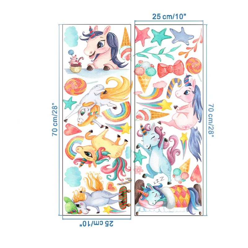 Removable Unicorn Wall Sticker For Kids Bedroom Decoration Cute Unicorn Stickers For Living Room Cartoon Mural Wall Art Stickers
Removable Unicorn Wall Sticker For Kids Bedroom Decoration Cute Unicorn Stickers For Living Room Cartoon Mural Wall Art Stickers
