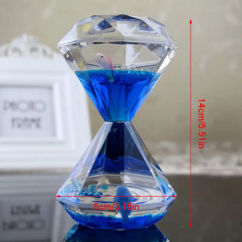 Liquid Motion Bubbler Diamond Shaped Timer Floating Sea Creatures Children Toys Calm Relaxing and Home Ornament
Liquid Motion Bubbler Diamond Shaped Timer Floating Sea Creatures Children Toys Calm Relaxing and Home Ornament