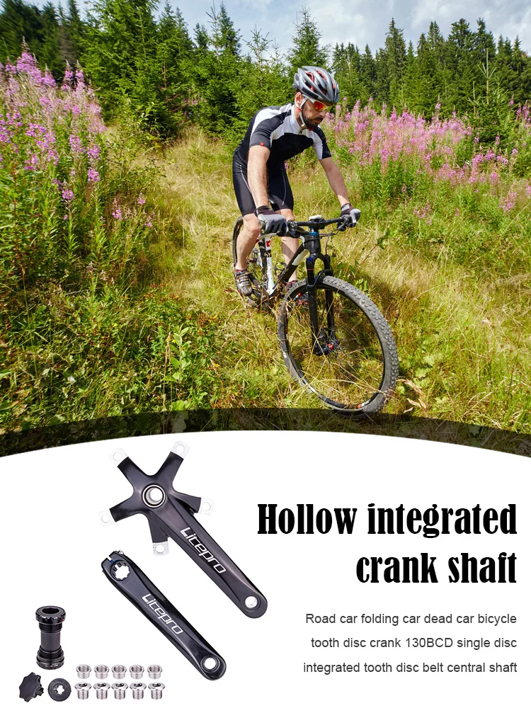 Litepro Bike Crank Arm Set 170mm 130 BCD Bike Folding Aluminum Alloy Crankset with Screws Bicycle Modification Replacement
Litepro Bike Crank Arm Set 170mm 130 BCD Bike Folding Aluminum Alloy Crankset with Screws Bicycle Modification Replacement