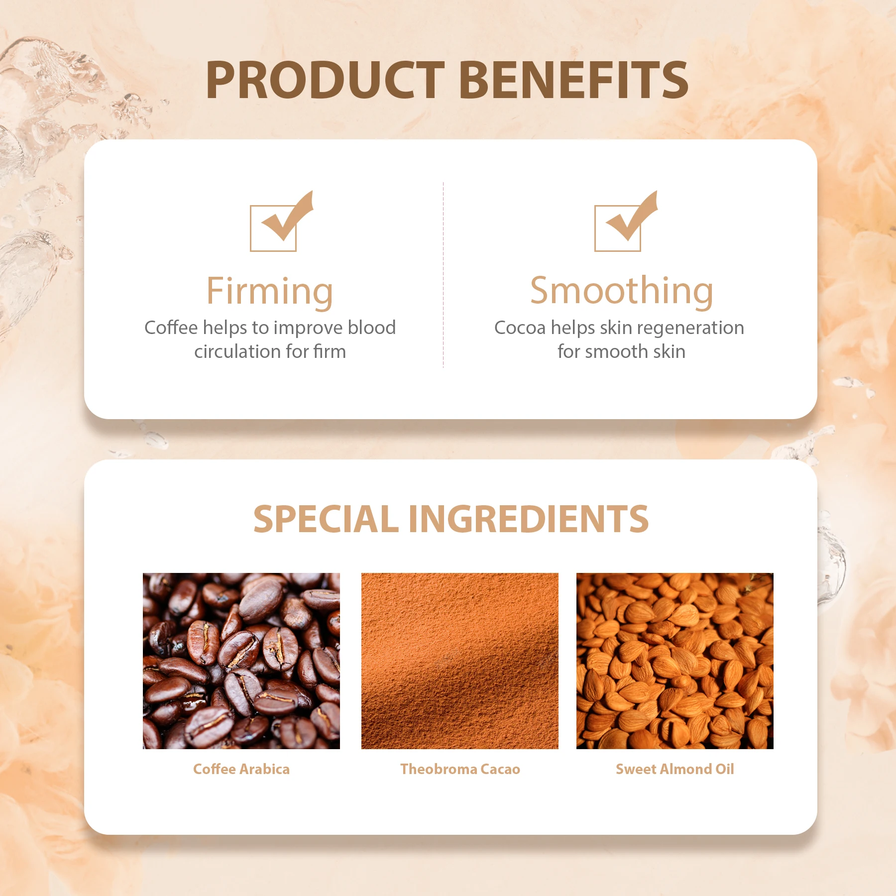 Y.O.U SkinSational Coffee Cocoa Body Scrub Remove Dead Skin Cells Tighten Soften Skin Texture Whitening Cream Firming Body Milk
Y.O.U SkinSational Coffee Cocoa Body Scrub Remove Dead Skin Cells Tighten Soften Skin Texture Whitening Cream Firming Body Milk
