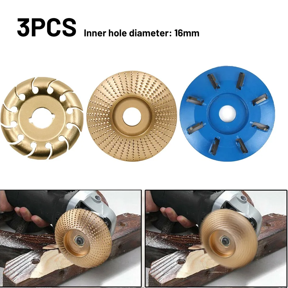 3Pcs 16mm Bore Wood Angle Grinder Disc 12Teeth Polishing Shaping Disc 6Teeth Turbo Carving Disc Round Sanding Wheel Rotary Tool
3Pcs 16mm Bore Wood Angle Grinder Disc 12Teeth Polishing Shaping Disc 6Teeth Turbo Carving Disc Round Sanding Wheel Rotary Tool