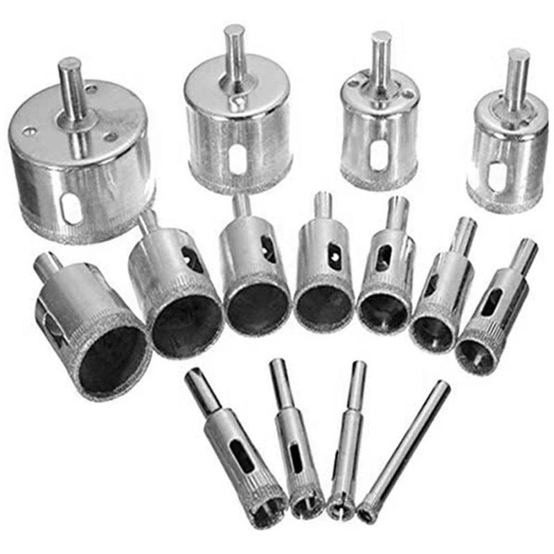 15 Pcs 6-50M Diamond Glass Hole Opener & 1 Set T-Shank Jig Saw Blade Set for Wood
15 Pcs 6-50M Diamond Glass Hole Opener & 1 Set T-Shank Jig Saw Blade Set for Wood