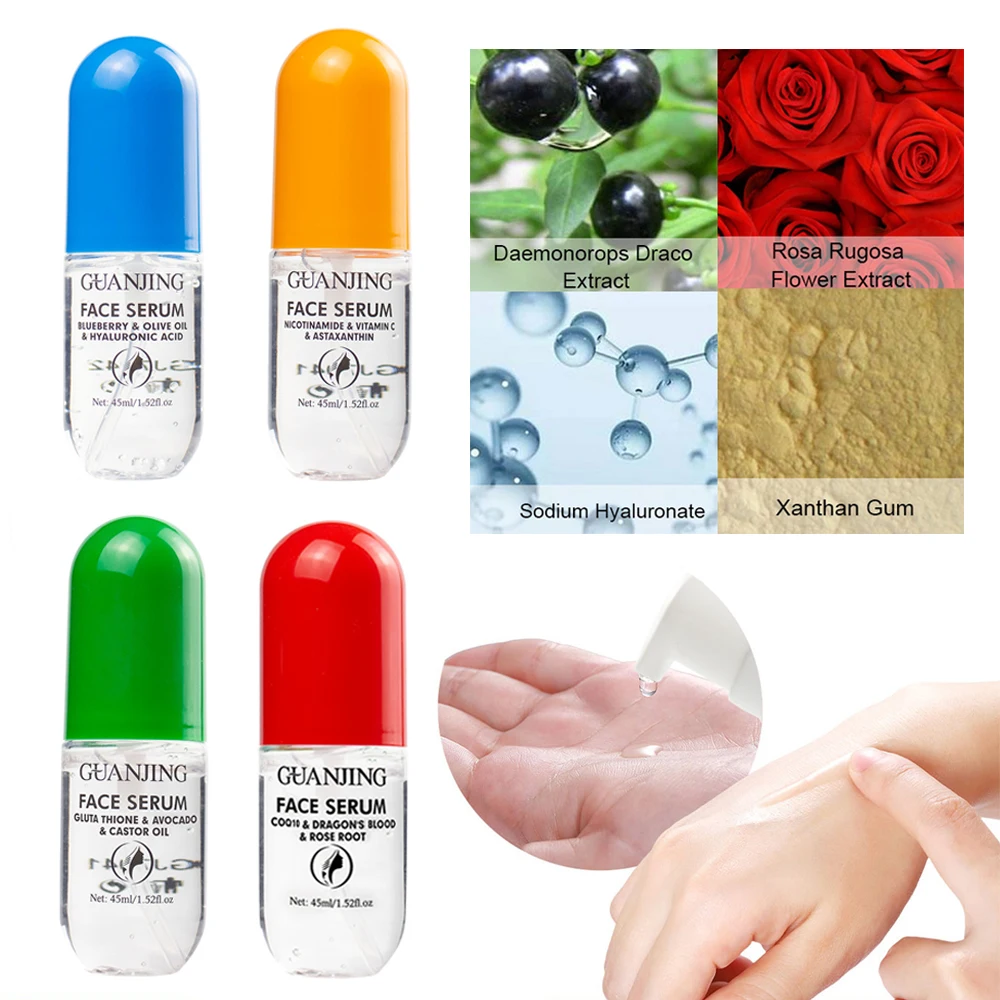4Pcs/lot Face Serum Vitamin C Glowing Skin Face Skin Care Sets Rose Essence Face Glowing Serum Skincare Serum
4Pcs/lot Face Serum Vitamin C Glowing Skin Face Skin Care Sets Rose Essence Face Glowing Serum Skincare Serum