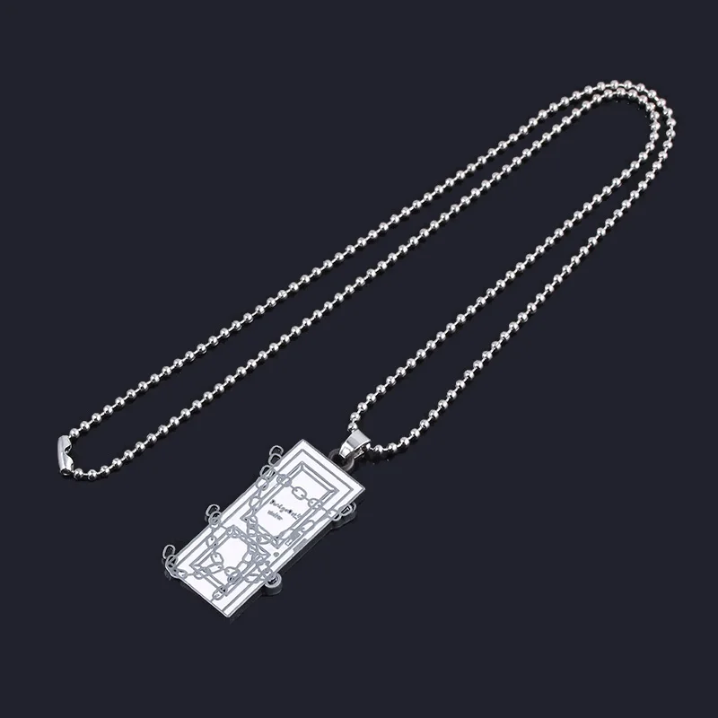 Horror Movie Game Silent Hill Keychain Game Poster Blockade Chain Link Necklace Metal Keychain Keyrings Gift Jewelry for Mens
Horror Movie Game Silent Hill Keychain Game Poster Blockade Chain Link Necklace Metal Keychain Keyrings Gift Jewelry for Mens