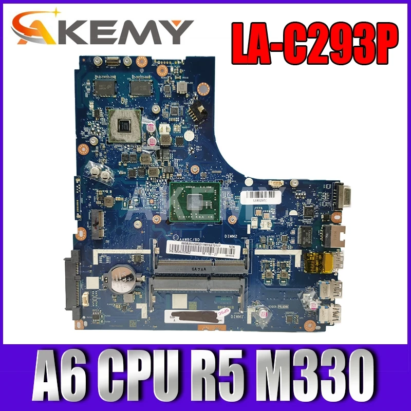 AKemy AAWBC/BD LA-C293P for Lenovo B51-35 notebook motherboard A6 CPU R5 M330 GPU DDR3 100% test work
AKemy AAWBC/BD LA-C293P for Lenovo B51-35 notebook motherboard A6 CPU R5 M330 GPU DDR3 100% test work